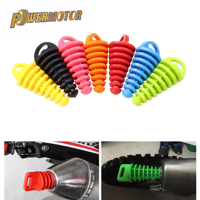 Moottoripyörän pakoputki motocross pvc 15-38mm pakoputken ilmanpoistotulppa pakoputken äänenvaimennin äänenvaimentimen pesutulpan putken suoja