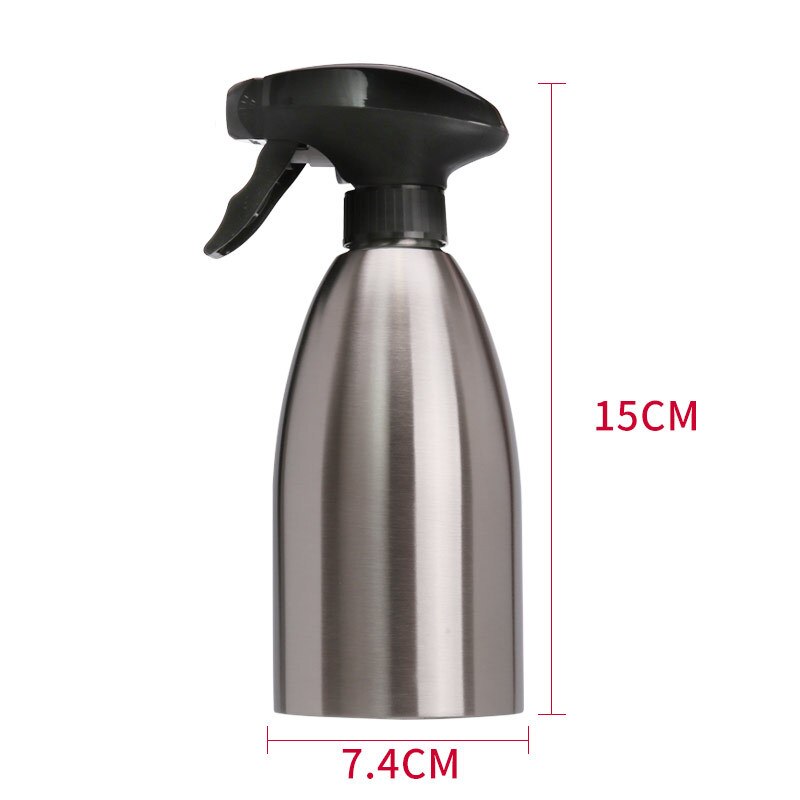 500Ml Rvs Olie Spray Fles Bbq Keuken Olijfolie Sproeier Voor Barbecue Spuit-Dispenser Nozzle servies