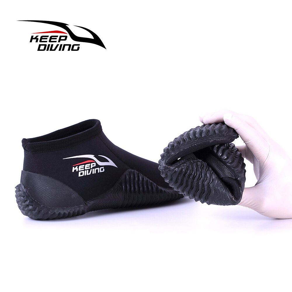 5Mm Neopreen Duiken Laarzen Winter Koude Proof Voeten Warm Water Hoge Bovenste Scuba Vinnen Onderwatervissers Aqua Surf Zwemmen Monofin schoenen