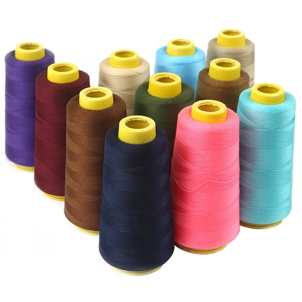 Reel 3000 Yards Pure Cotton Thread Sewing Machine Multi-Purpose Colorful Spools
