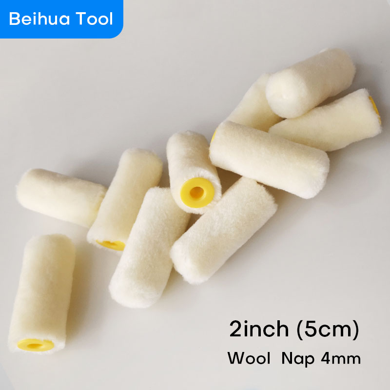 Kit de pincel em rolo de espuma para crianças, rolos de pintura com esponja para decoração de parede, ferramentas de pintura com 11 unidades e 2 polegadas