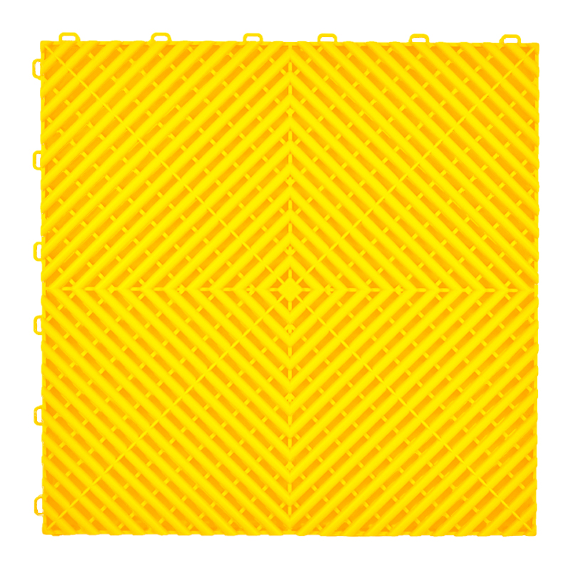 Diy 2025 fábrica mayoristas precio fuerza coche garaje piso rejilla plástico Modular entrelazado azulejos Pp garaje piso azulejos: Azul