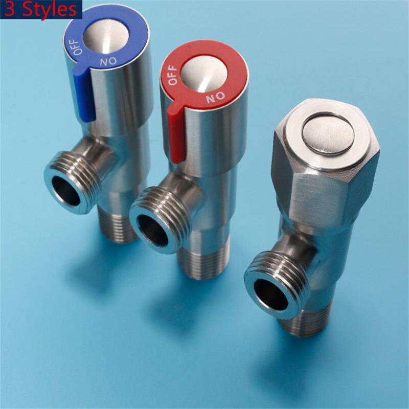 Angle Valve Filling Valves G1/2 Stainless Steel Closestool Water Heater &Cold Angle Valve Toilet Valve Bathroom Accessories