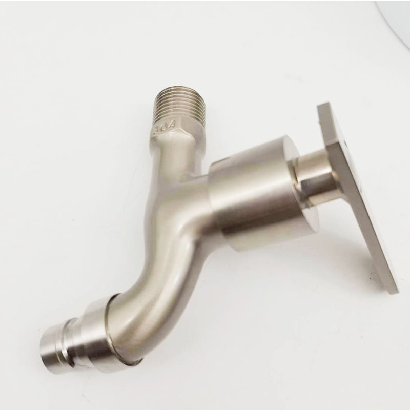 G1/2'' Washing Machine Tub Tap 304 Stainless Steel Brushed Clod Water Faucet Wall Mount Outdoor Garden Faucet