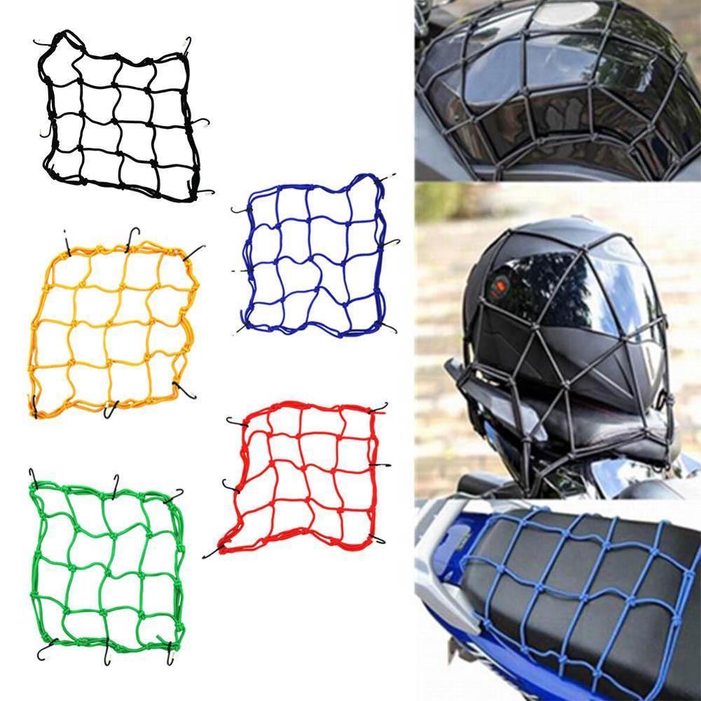 Rede traseira de bicicleta 1 peça, 5 cores, cobertura, borracha, elástico, para bagagem, motocicleta, c1z3