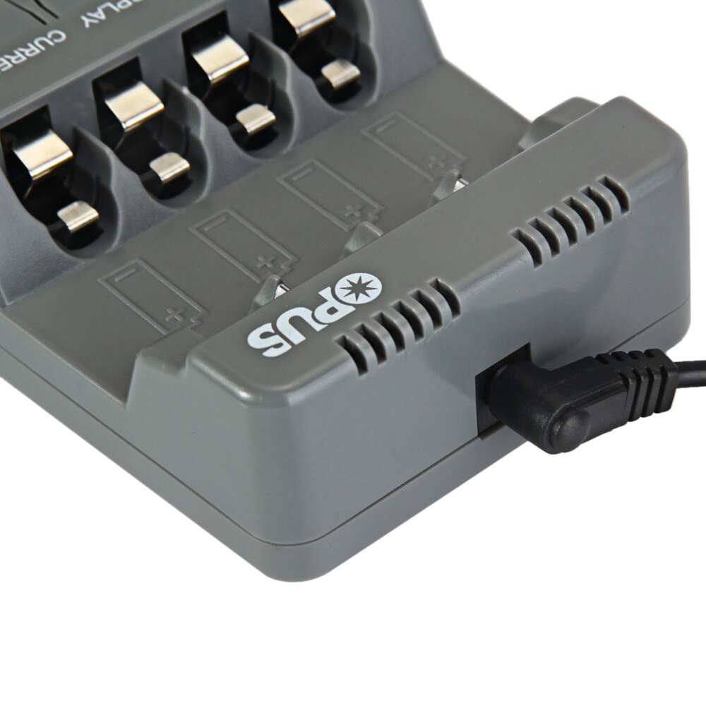 Opus BT-C700 NiCd NiMh LCD Digital Intelligent 4 Slots Battery Charger - EU Plug