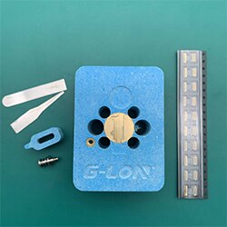 Câble souple iMesa g-lon bouton Hone base de plate-forme de chauffage ID U11 IC luminaire d'empreintes digitales pour iphone 7 7 P 8 8 Plus: Base with 10pc iMesa