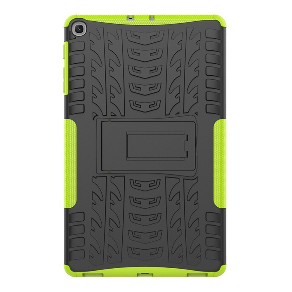 Funda Armor para Samsung T510 Tab A , funda de SM-T515 de 10,1 pulgadas para galaxy sm-T510, Tablet de TPU + PC, funda con soporte: Verde