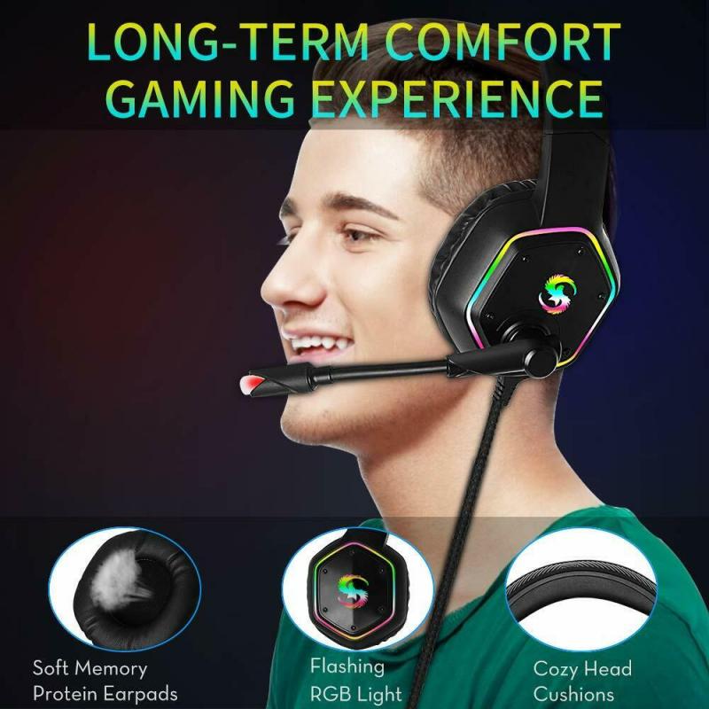 3.5mm K15 casque de jeu micro à LED casque pour PC portable PS4 mince Xbox One X S casque de jeu