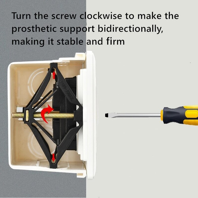 2/4/6/10pcs Dark Box Repair Screw Switch Replacement Fixed Wall Repair Box Support Rod Electrician Accessories Home Hardware