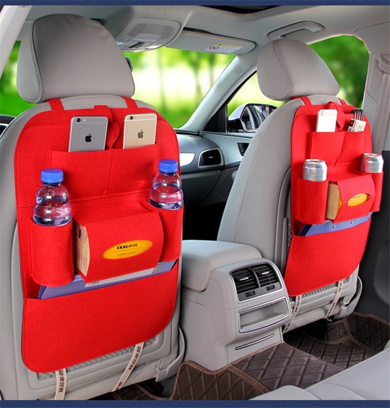 Universelle Wasserdichte Auto Rücksitz Organizer Lagerung Tasche Multifunktionale Humanisierte Lagerung Tasche Filz Abdeckungen Zurück Sitz Taschen