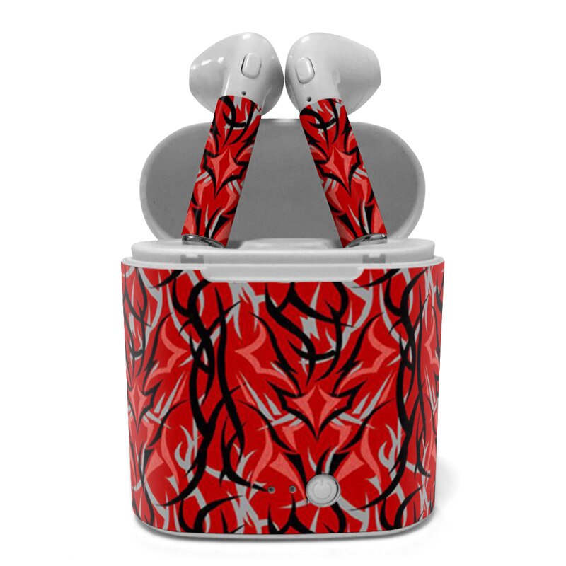 Double Wireless Skin Sticker Headset Pair Cover Full Body Earphone For HBQ I7s TWS: 022