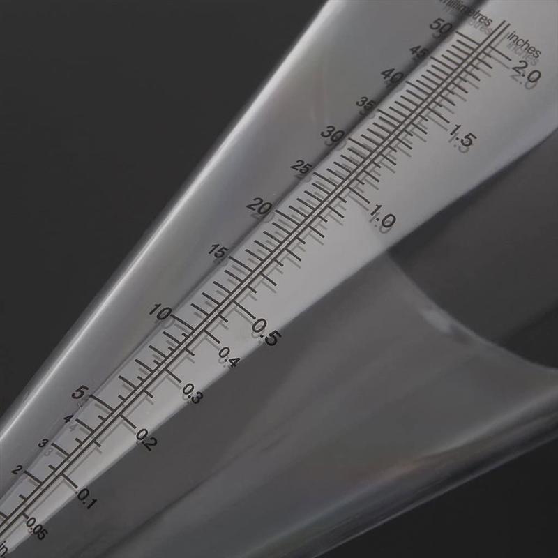 1 pc plug calibre de chuva copo medição transparente pluviosidade medidor precipitação útil para jardim gramado ao ar livre agricultura