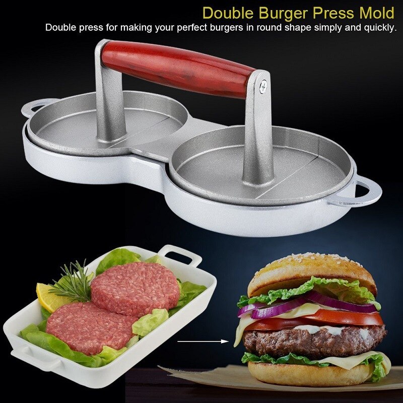Abs hamburger maker hamburger trykk rund form ikke-pinne kokk koteletter hamburger kjøtt biff grille burger trykk patty maker form