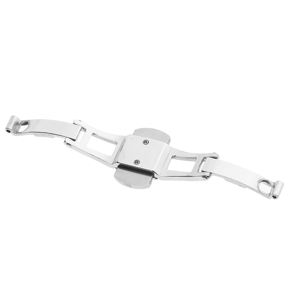 Watch Butterfly Clasp Deployment Buckle Watch Repair Tools Silver15 x 4mm