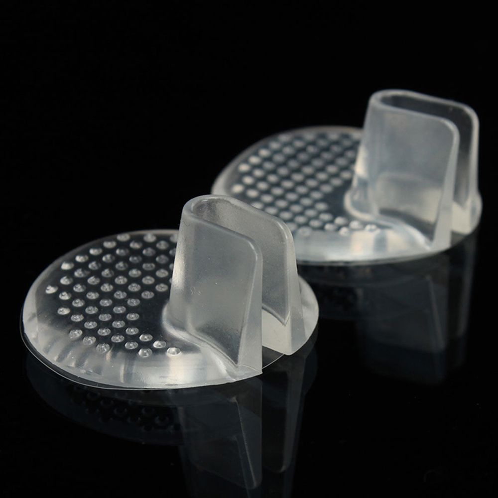 1 Pair Unisex Foot Care Tool Gel Shoes Inserts shoe-pad Cushion Flip flop Sandals Toe Separator Massage Insole: Default Title