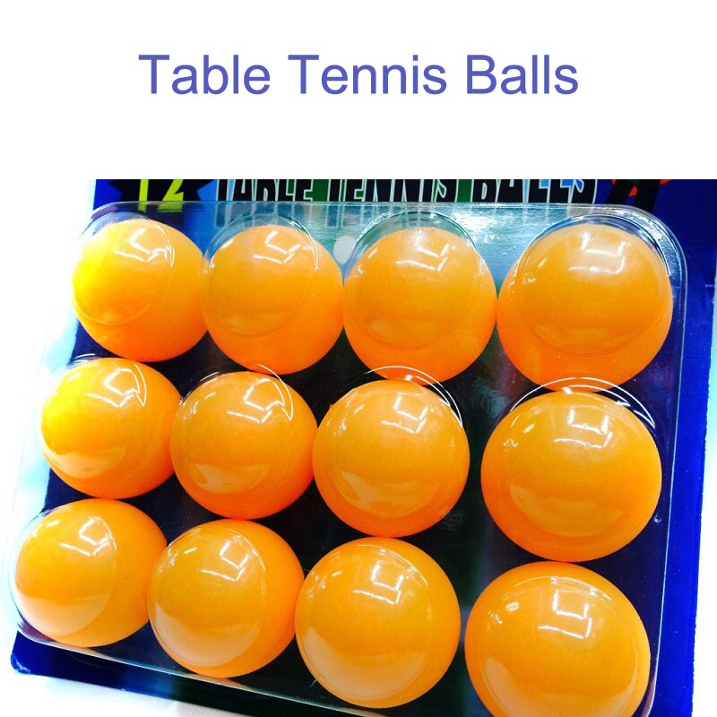 12 unids/pack pelotas de Ping Pong de naranja, pelotas de entrenamiento de tenis de mesa profesionales, blíster, paquete de tarjetas de Ping Pong