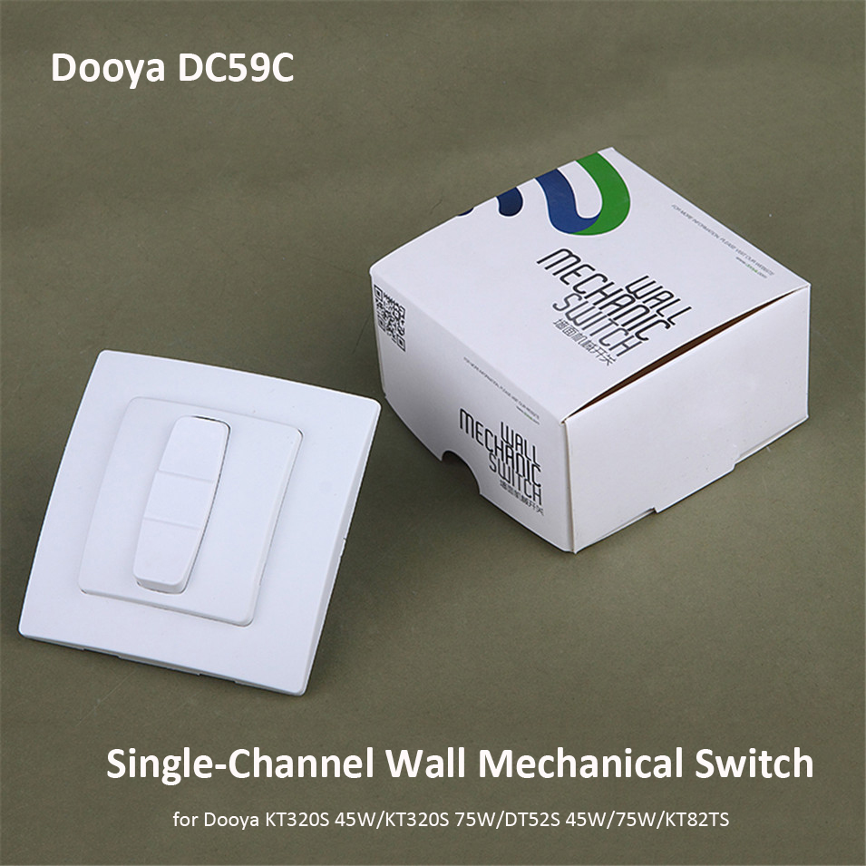 Original dooya  dc59c,  enkeltkanals vægmekanisk switch, arbejde med dooya 4 wire motorer  kt320s 45/75w,dt52s 45/75w, kt82ts
