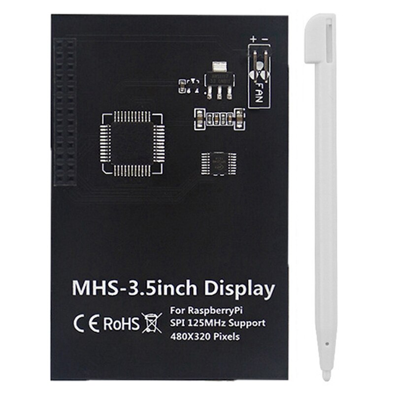 3.5 Inch Mhs Touchscreen 480X320 For Raspberry Pi 4B/3B+/3B TFT LCD Module Screen Display With Touchpen: Blue