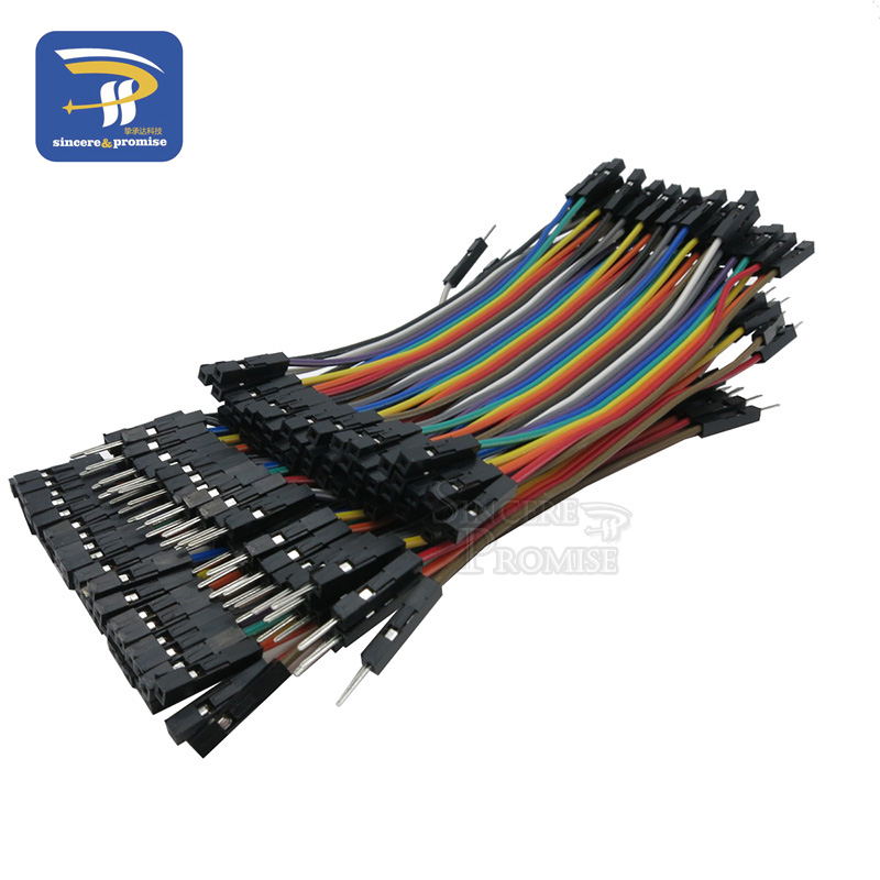Dupont Line 120pcs 10CM 40Pin Male to Male + Male to Female and Female to Female Jumper Wire Dupont Cable for Arduino DIY KIT