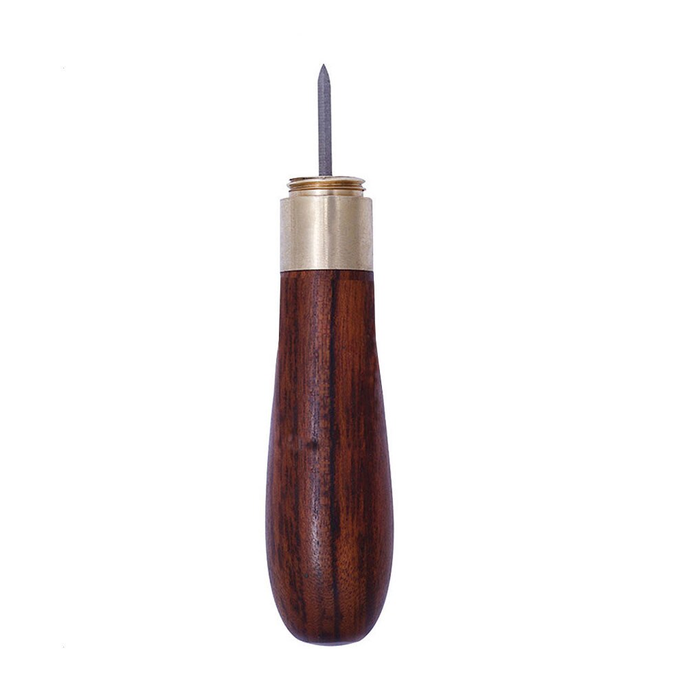 Poinçon de couture en cuir rouge en losange | Poinçon de couture en losange 4MM 5MM, manche en bois d'ébène, artisanat, Kits outils de couture faits main, bricolage