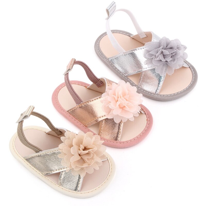Bobora Summer Flower scarpe basse scarpe da spiaggia primi camminatori sandali per bambina suola morbida per neonato
