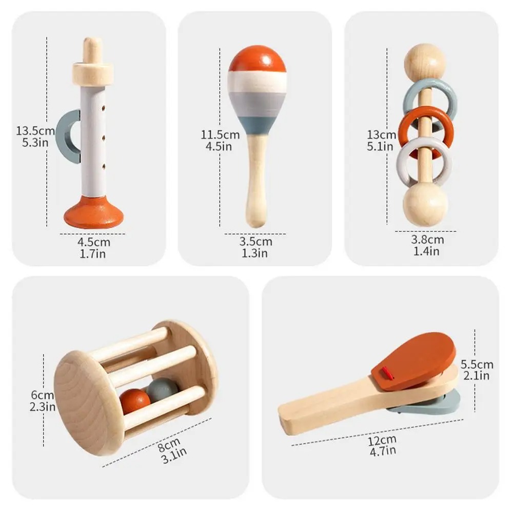 Baby-Musikinstrumente, Montessori-Holzspielzeug, Percussion-Xylophon-Set für Kleinkinder, pädagogische im Vorschulalter