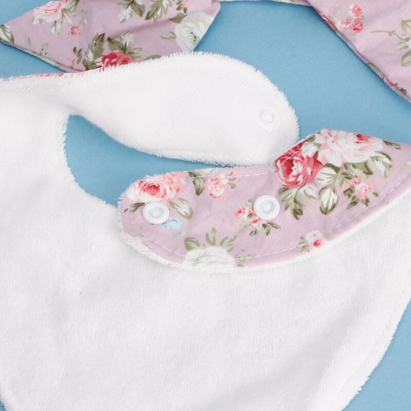 3pz Del bambino Orecchie di Coniglio Massaggiagengive Bavaglini di Cotone Della fascia infantile saliva Asciugamano impostato per La Cura di L41D