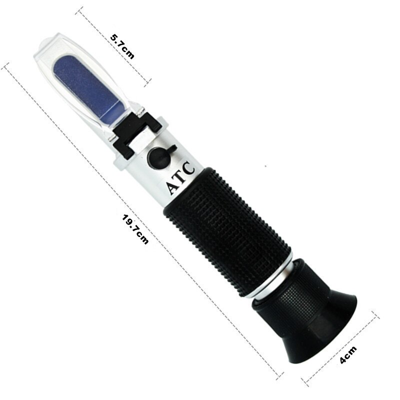 Handheld alcohol tester refractometer (0-80%) oenometer monitor detector of liquor meter with ATC