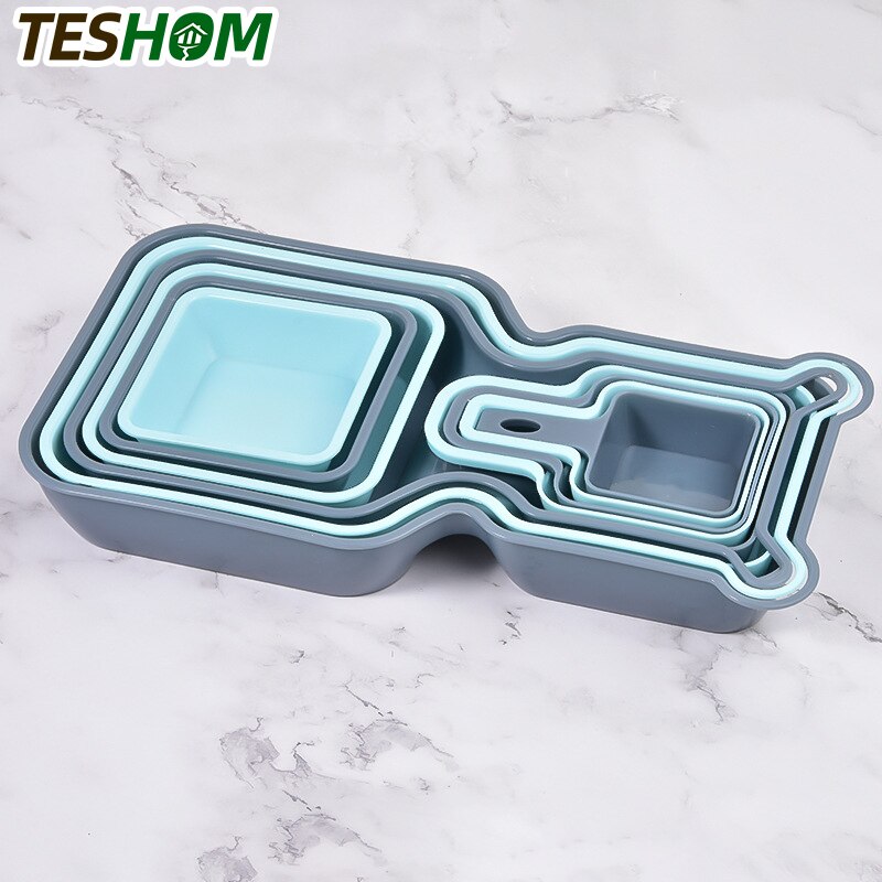 10Pcs/Set Fruit Platter Plates Storage Box Dried Fruit dish Snack Plates Multi-layer Divided Candy Dessert Container