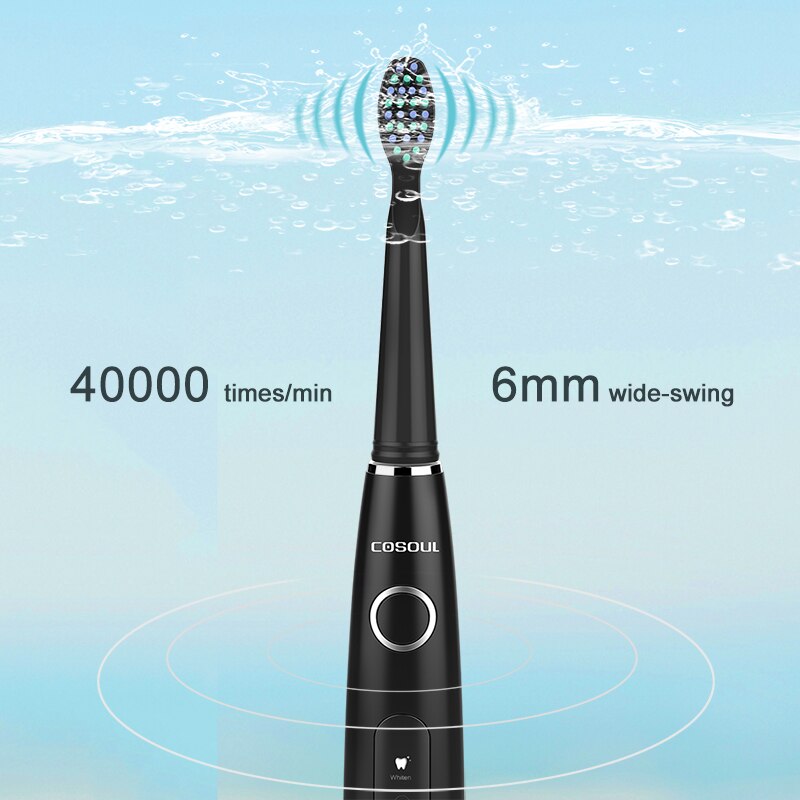 Sonic Electric Toothbrush Rechargeable Waterproof Toothbrush 11 Heads 5 Modes Protect Teeth