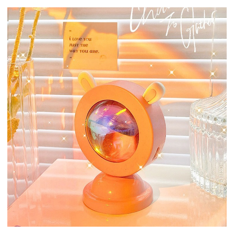 Ins Kawaii – lampe de bureau avec Projection arc-en-ciel, luminaire décoratif d&#39;intérieur, idéal pour un salon
