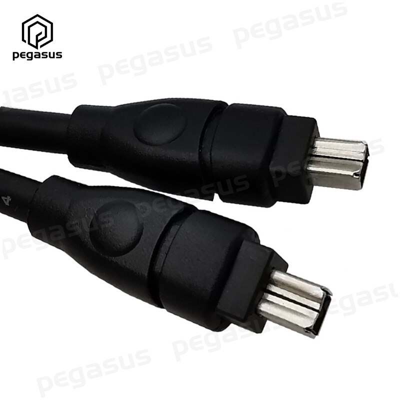 1.8 Meter Zwart Ieee 1394 4 Pin Firewire 400 Firewire 400 Male Naar Male Kabel