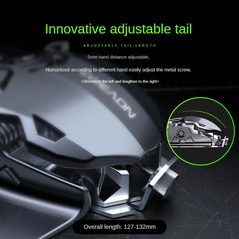 MK500 Esports Gaming Muis Bedraad Mechanische Macro Desktop Computer Metaal Gewogen USB Mute Computer Accessoires voor Gamers