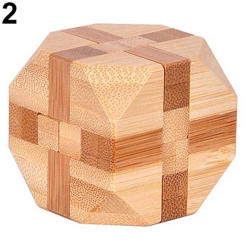 Houten Kongming Lock Brain Teaser Puzzel Kinderen Volwassenen Educatief Spel Speelgoed Geschikt Voor Zowel Kinderen En Volwassenen Perfect: 2