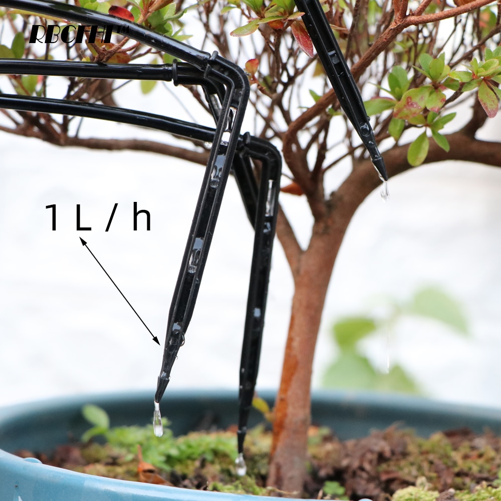 RBCFHI 5-50M Micro Spider Drip Irrigation System 4/7mm Main Line Potted Distribution Watering Kit Indoor Balcony Garden Set