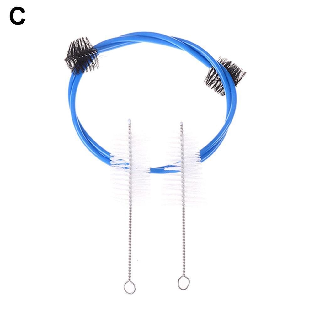 Kit de nettoyage pour trompette Trombone, buse à bulles en laiton, Valve, brosse, tige, accessoires pour instruments de musique, 3 pièces/ensemble: C