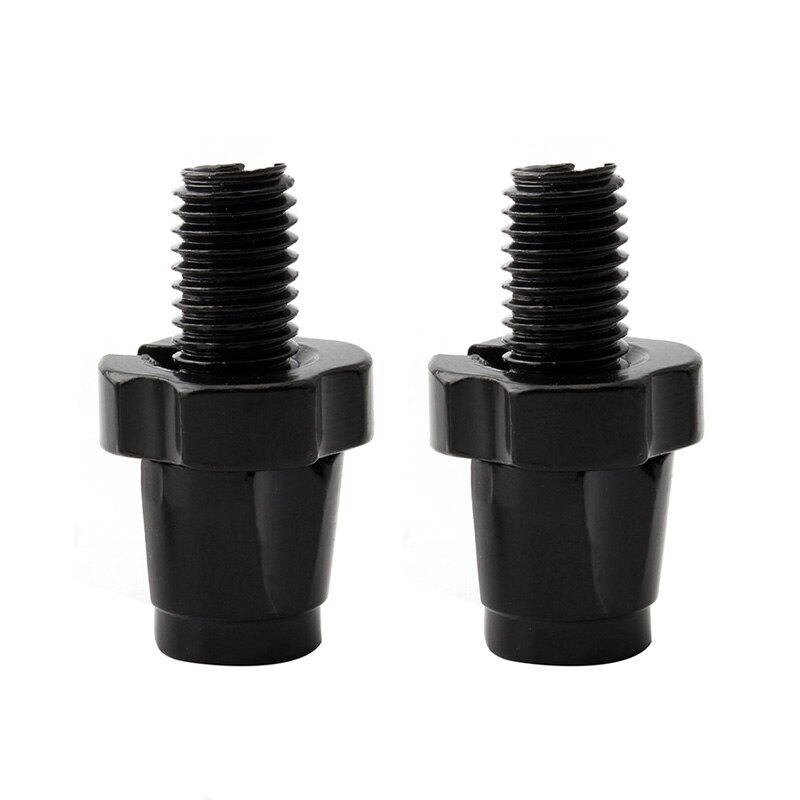 MUQZI-2 szt., robić roweru szosowego i górskiego, składany, muchowy wioślarz, śruba regulacyjna hamulca, nakrętka regulacji M7, akcesoria ze stopu aluminium: czarny 2szt