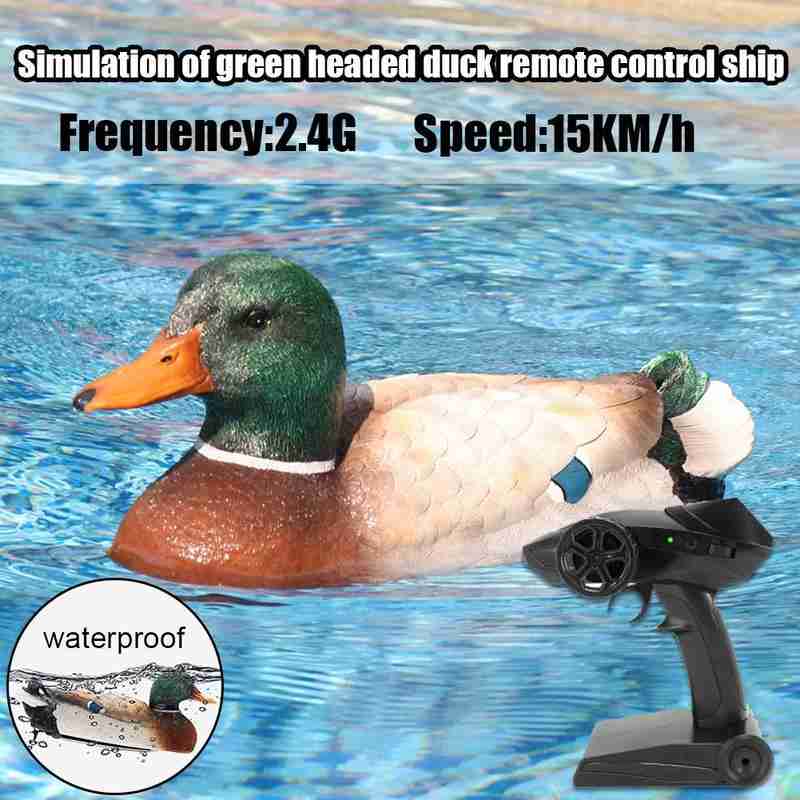 2 in 1 Flytec V201 2.4G RC Racing Duck Boats Radio Ship Bait Toys RTR For Fishing Remote Controlled J5D3