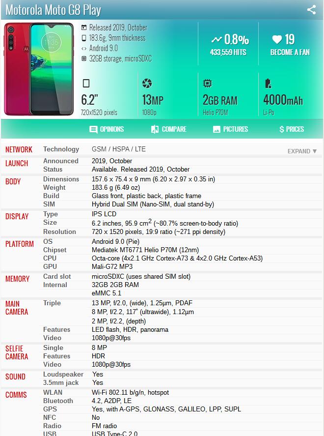 Näyttö 6.5 tuumaa motorola moto  g8 power lite  xt2055-1/2/4/6 lcd -näyttö kosketusnäyttö näytön digitointiyksikkö