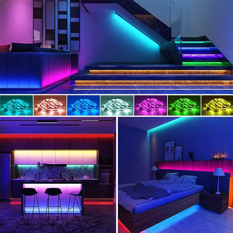 5M 5050 5V LED Light Strip USB Infrarood Afstandsbediening Flexibele Lamp Tape Lint Diode Voor Festival Party interieur Decor