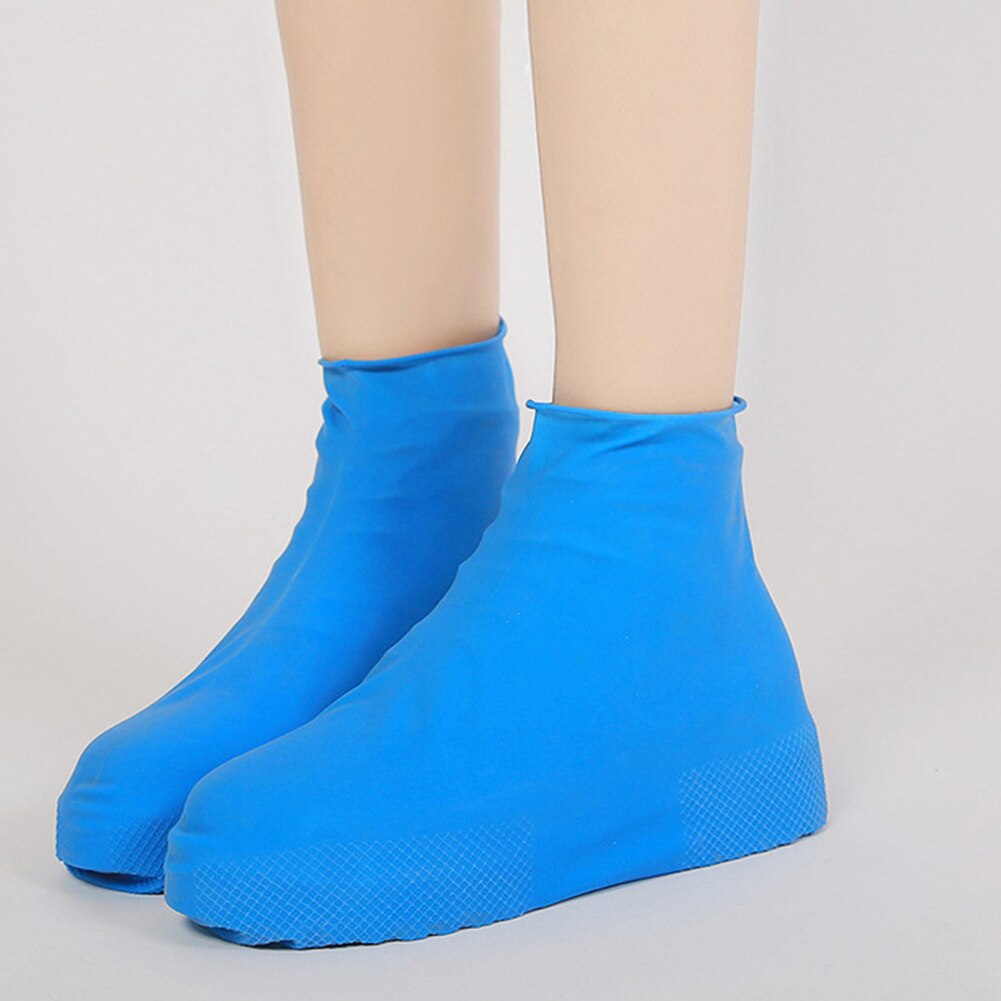 1 paire anti-dérapant Couvre-chaussure Imperméable Réutilisable Pluie Botte Moto Couvre-chaussures