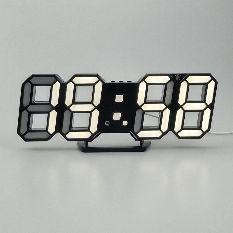 Led Digitale Wandklok Alarm Datum Temperatuur Automatische Backlight Tafel Klokken Home Decoratie Stand Hangen Klokken