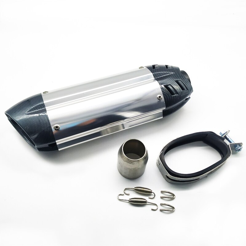 Carbon Fiber Motorcycle Exhaust Muffler Pipe Escape For PCX125 NOVA125 crf 230 Z800 R1 cb650f Echappement Moto