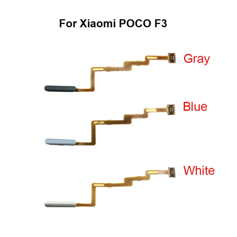 Original For Xiaomi Poco F3 Fingerprint Sensor Touch ID Scanner Ribbon Connector Home Button Menu Flex Cable