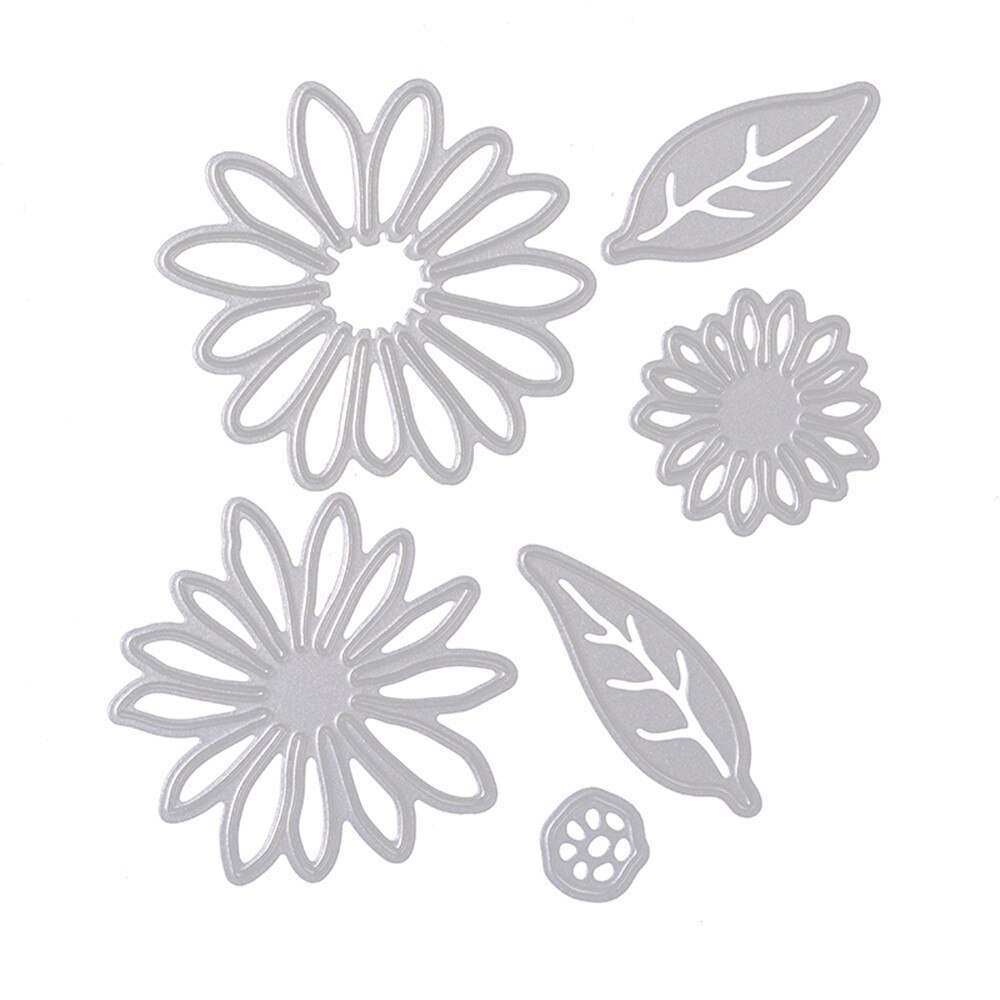 Kwiat liście metalowe wykrojniki klon drzewo liściaste Scrapbooking wykrojniki DIY tłoczona kartka album dekoracje ślubne: rodzaj 4