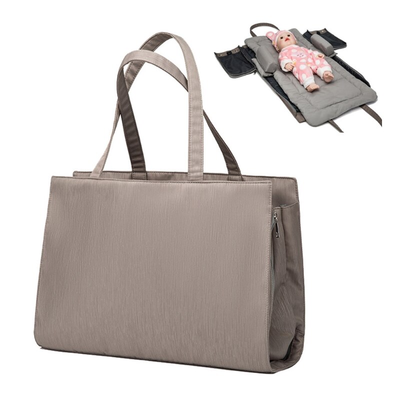Bolsa portátil 3 en 1 para bebé, bolso de mano para bebé, cuna de viaje, bolsa de pañales de cama plegable, cambiador