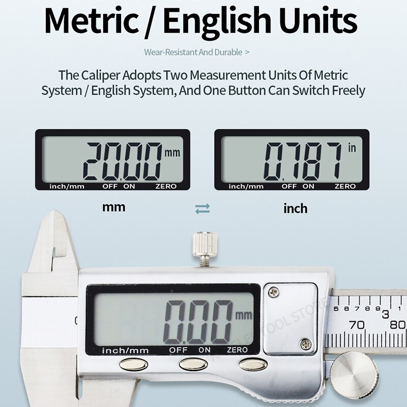 Metal Caliper Digital Caliper Stainless Steel Digital Pachymeter Digital Micrometer Vernier Calipers Metal Gauge Measuring Tools