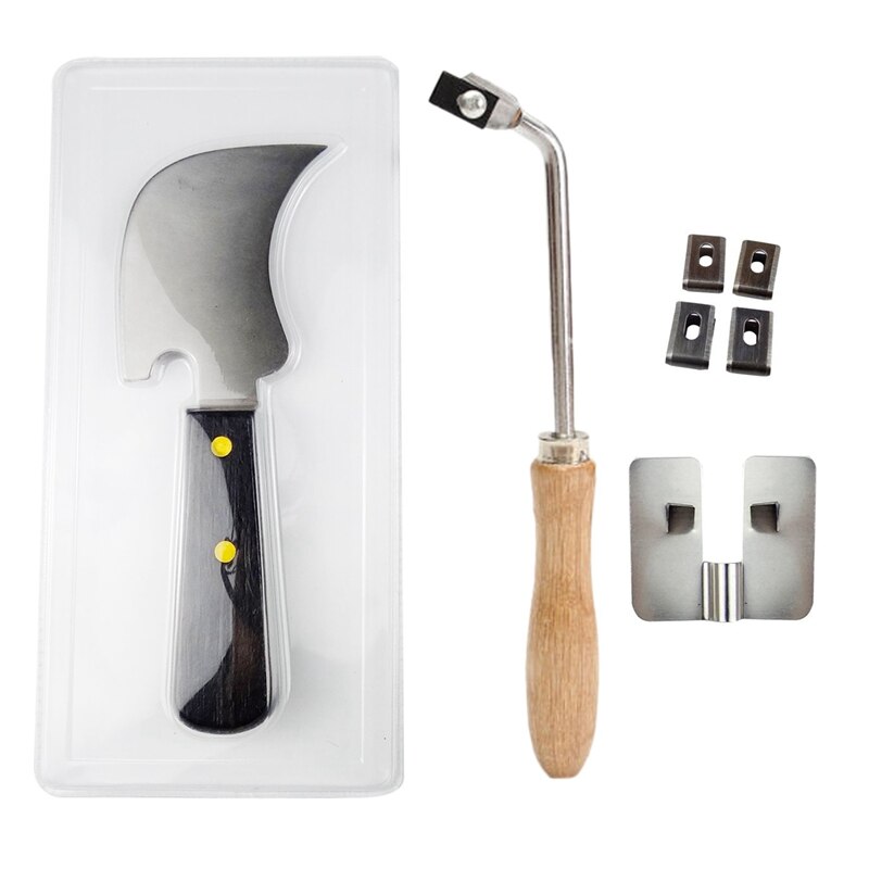 7Pcs Stainless Steel Vinyl Floor Welding Kit Accessories Set for Floor Cutting Groove Guide