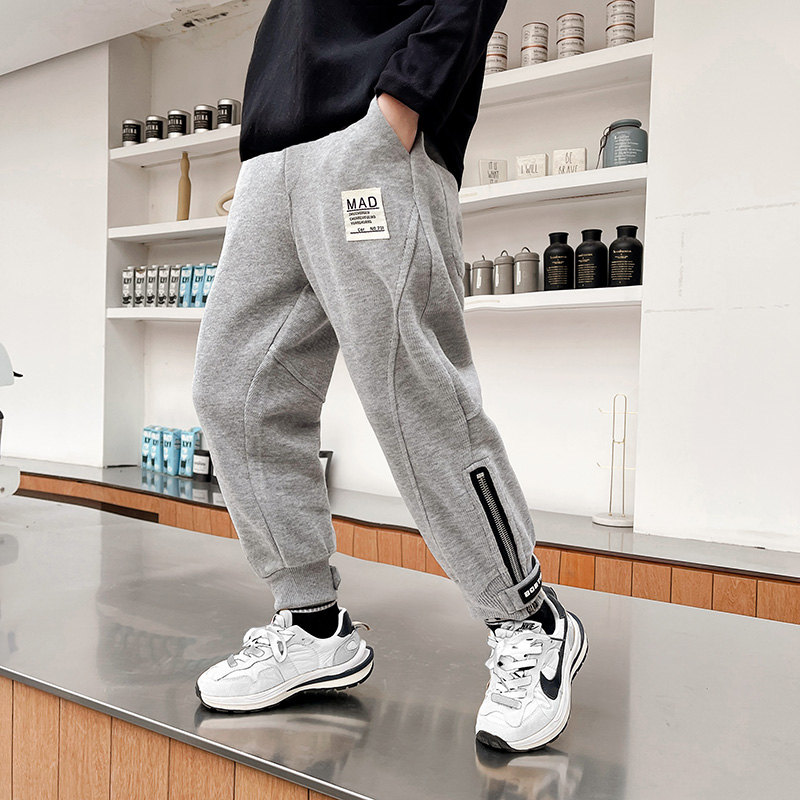 Autunno inverno pantaloni sportivi per bambini di grandi dimensioni per ragazzi pantaloni larghi bambini pantaloni attivi abbigliamento per adolescenti pantaloni sportivi 5-14 anni